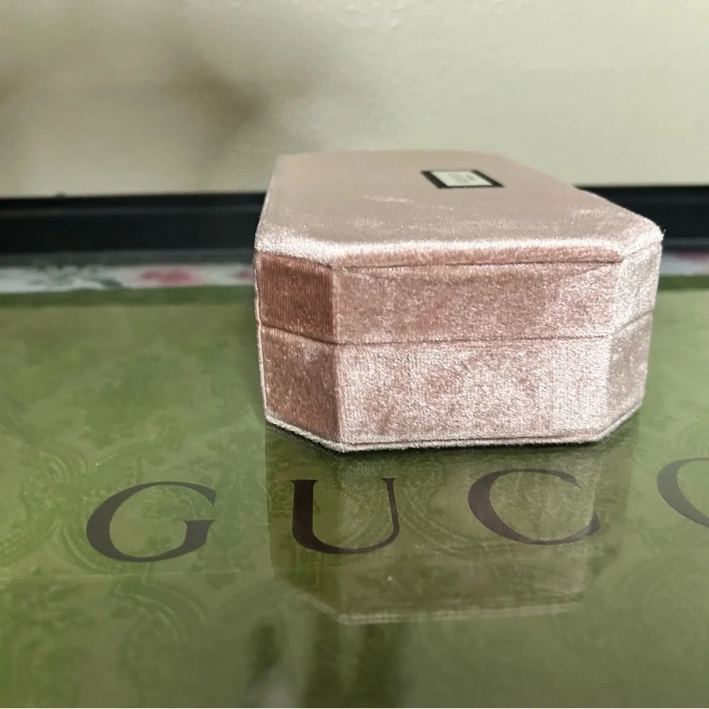 Gucci Bamboo Blush Pink Velvet Jewelry Box